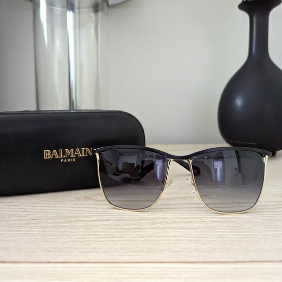 Balmain Accessories - Balmain Womens Black Square Sunglasses - BL2516